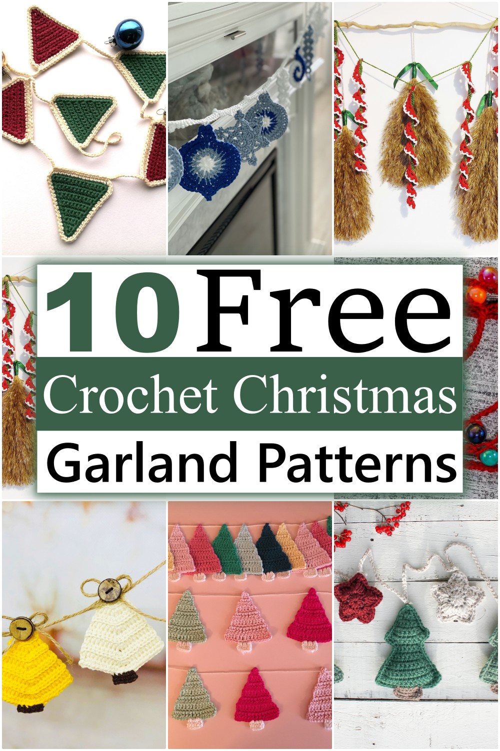 10 Crochet Christmas Garland Patterns