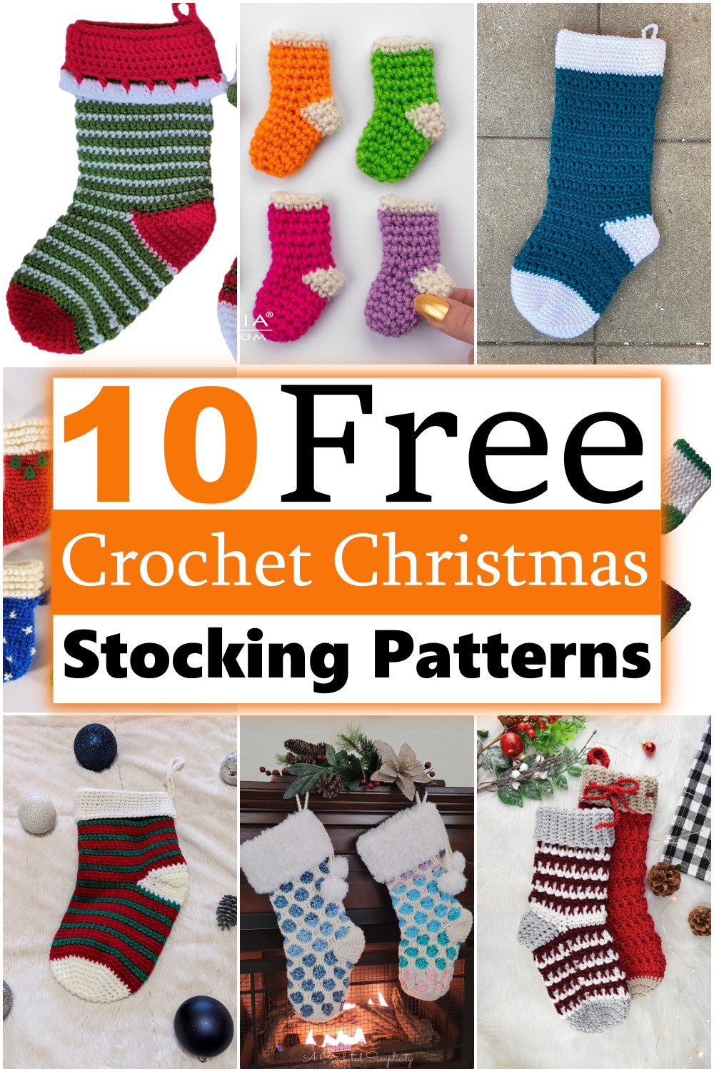 10 Crochet Christmas Stocking Patterns