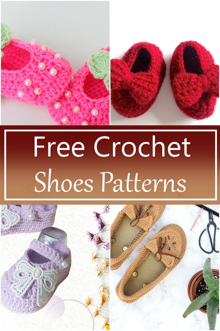 crochet shoes pattern for adults