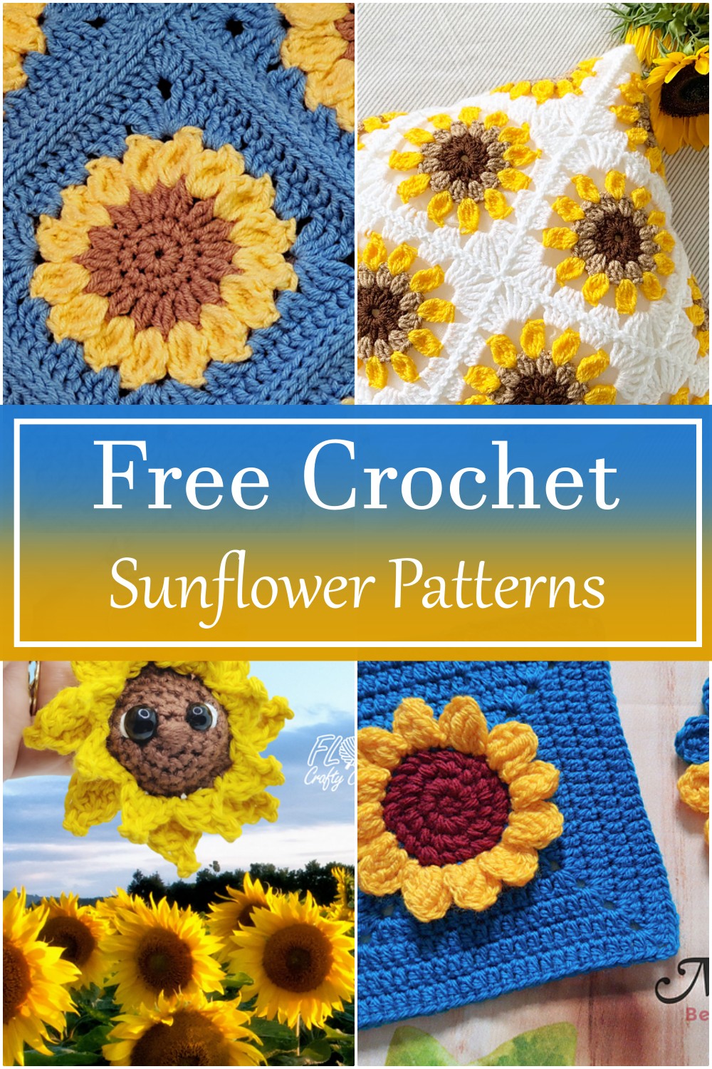 10 Free Crochet Sunflower Patterns