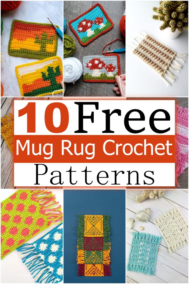 10 Free Crochet Mug Rug Patterns DIY Crafts