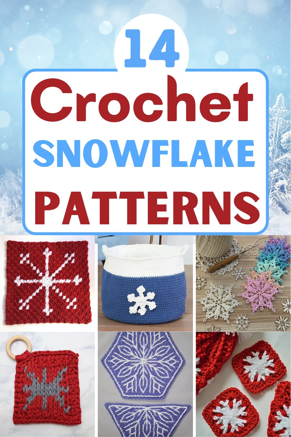 14 Crochet Snowflake Patterns