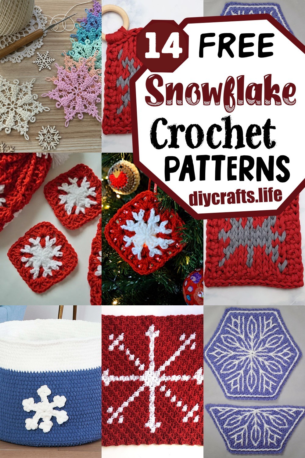 14 Crochet Snowflake Patterns