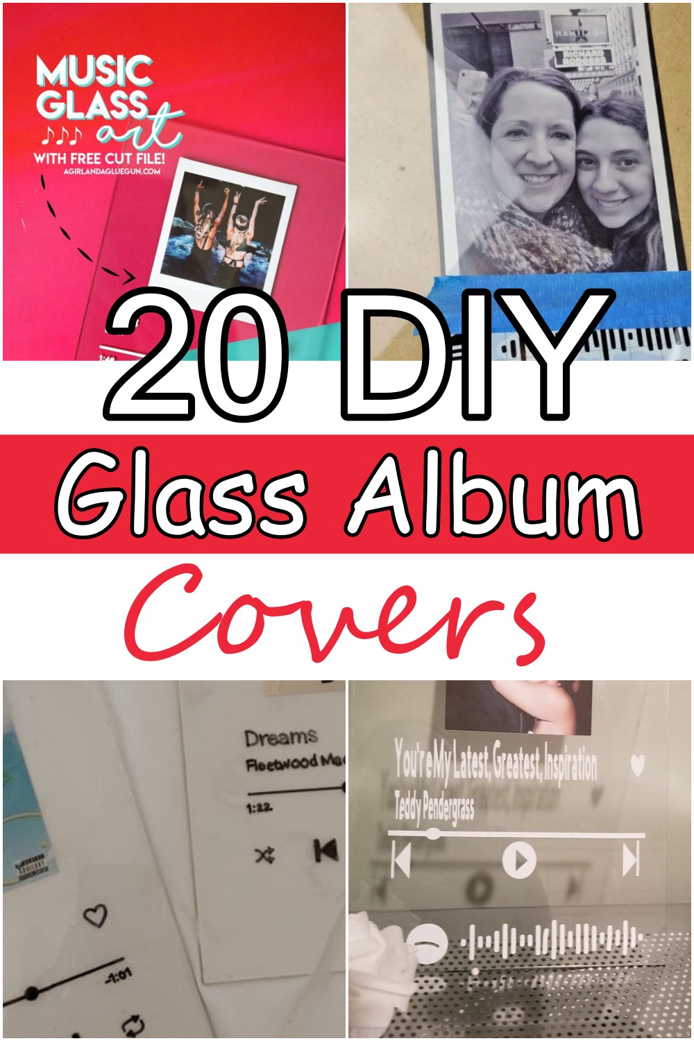 20 DIY Glass Album Covers