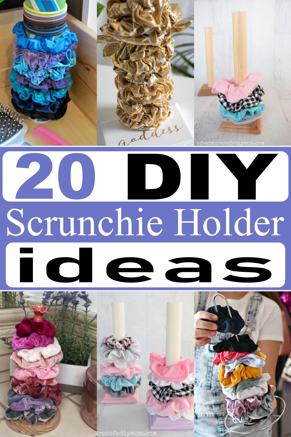 20 DIY Scrunchie Holder