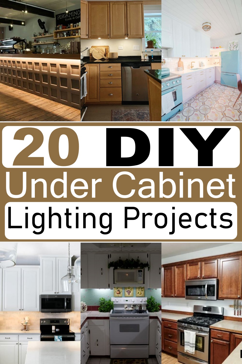 20 DIY Under Cabinet Lighting Projects