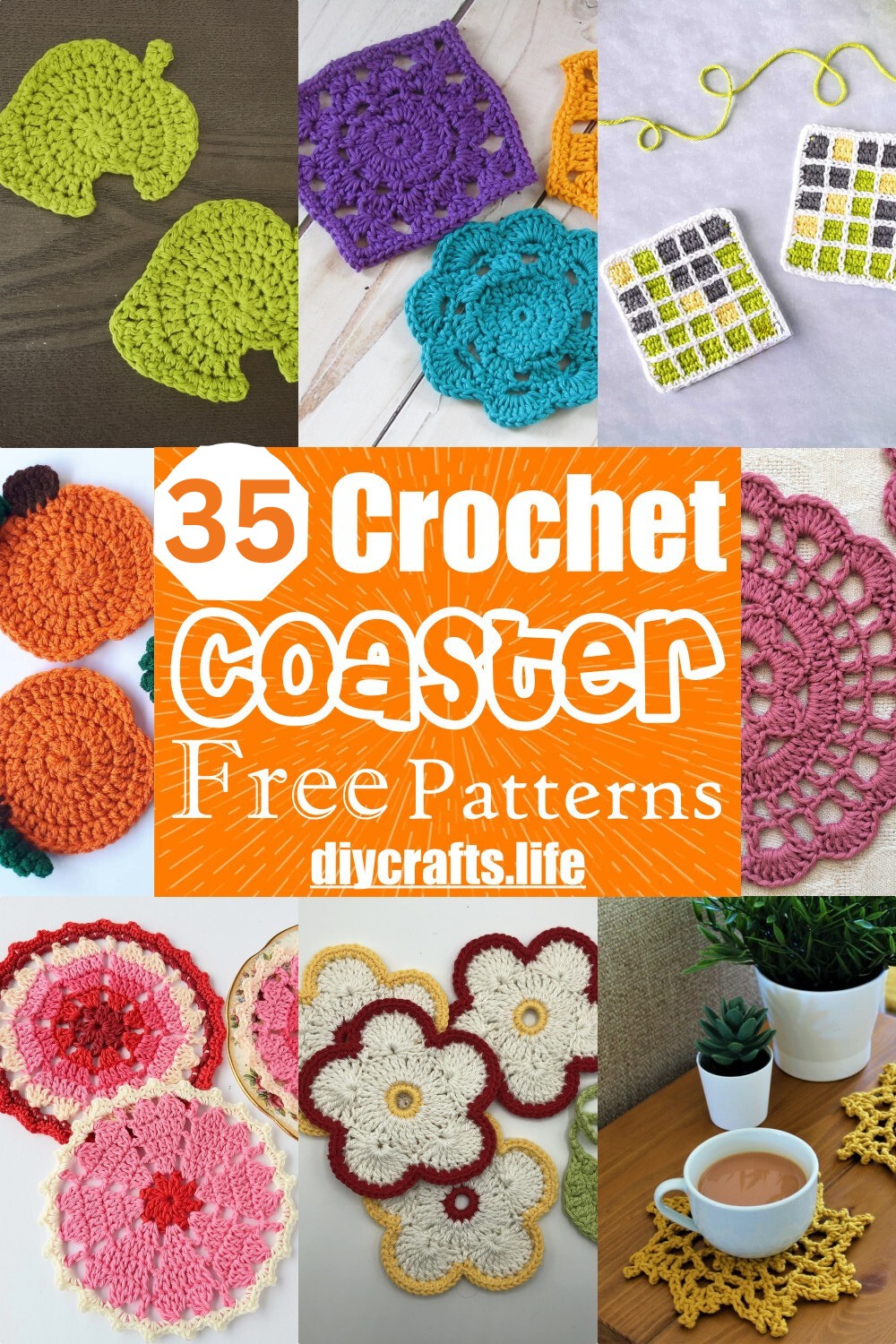 35 Crochet Coaster Patterns Free
