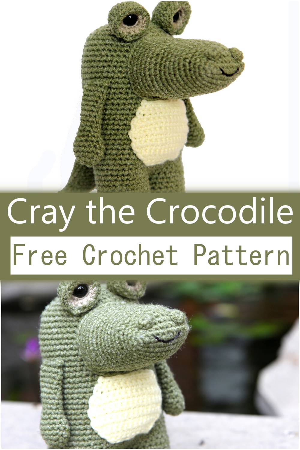 Cray The Crocodile Softie To Crocheting