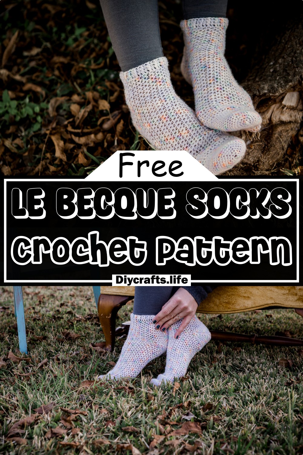 Crochet Le Becque Socks Pattern