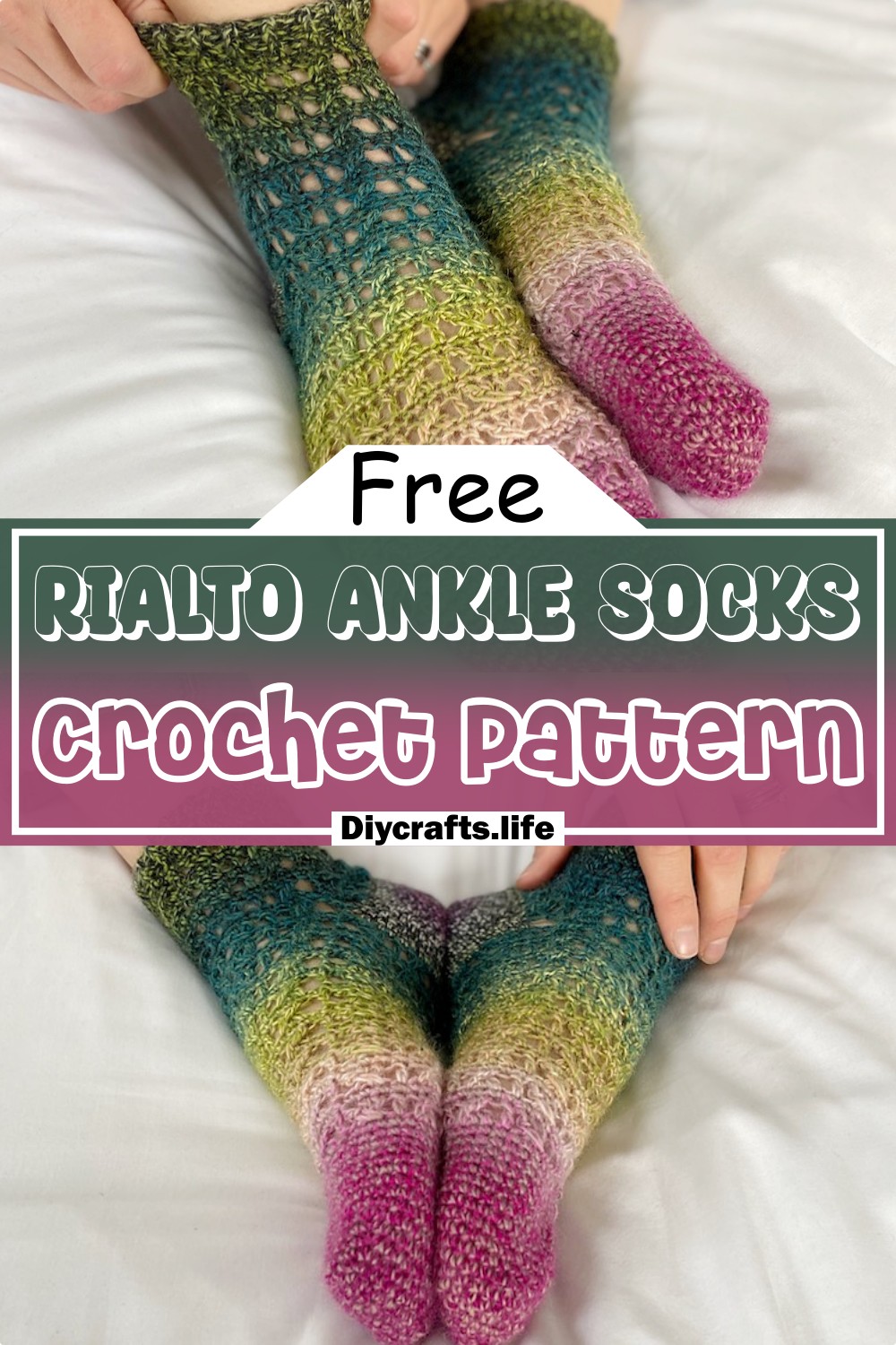 Crochet Rialto Ankle Socks Pattern