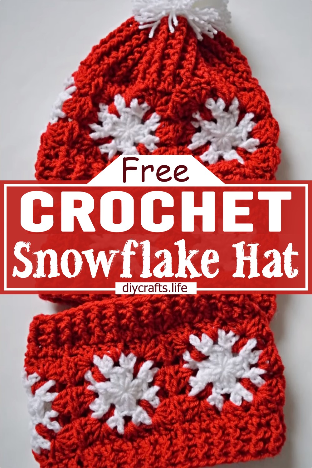 Crochet Snowflake Hat