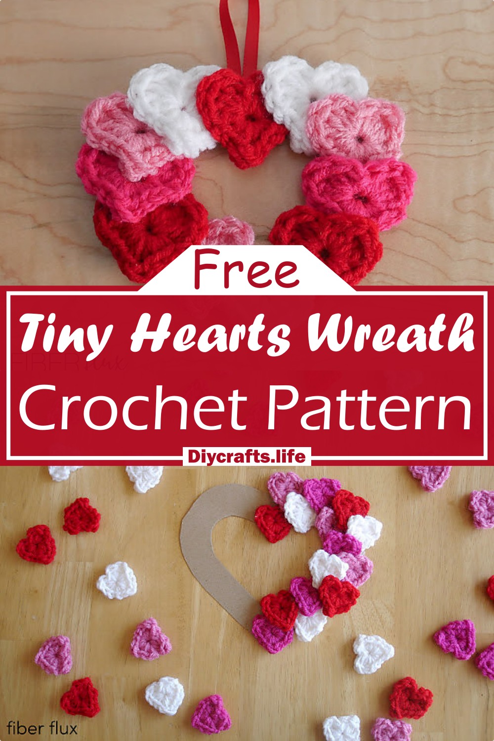 Crochet Tiny Hearts Wreath Pattern