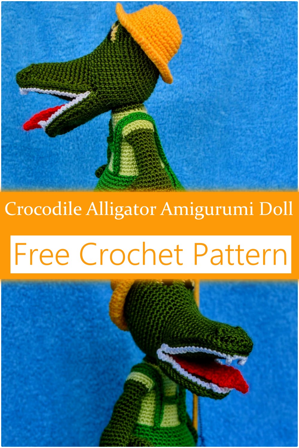 Amigurumi Doll With Easy Alligator Crochet Pattern