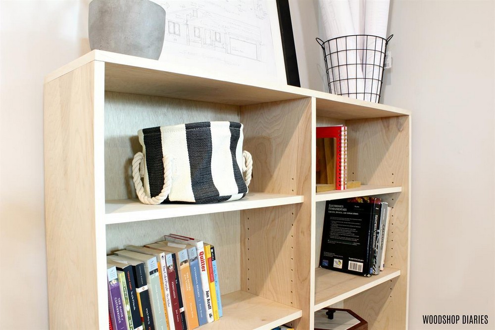 DIY Plywood Bookshelf Using One Sheet
