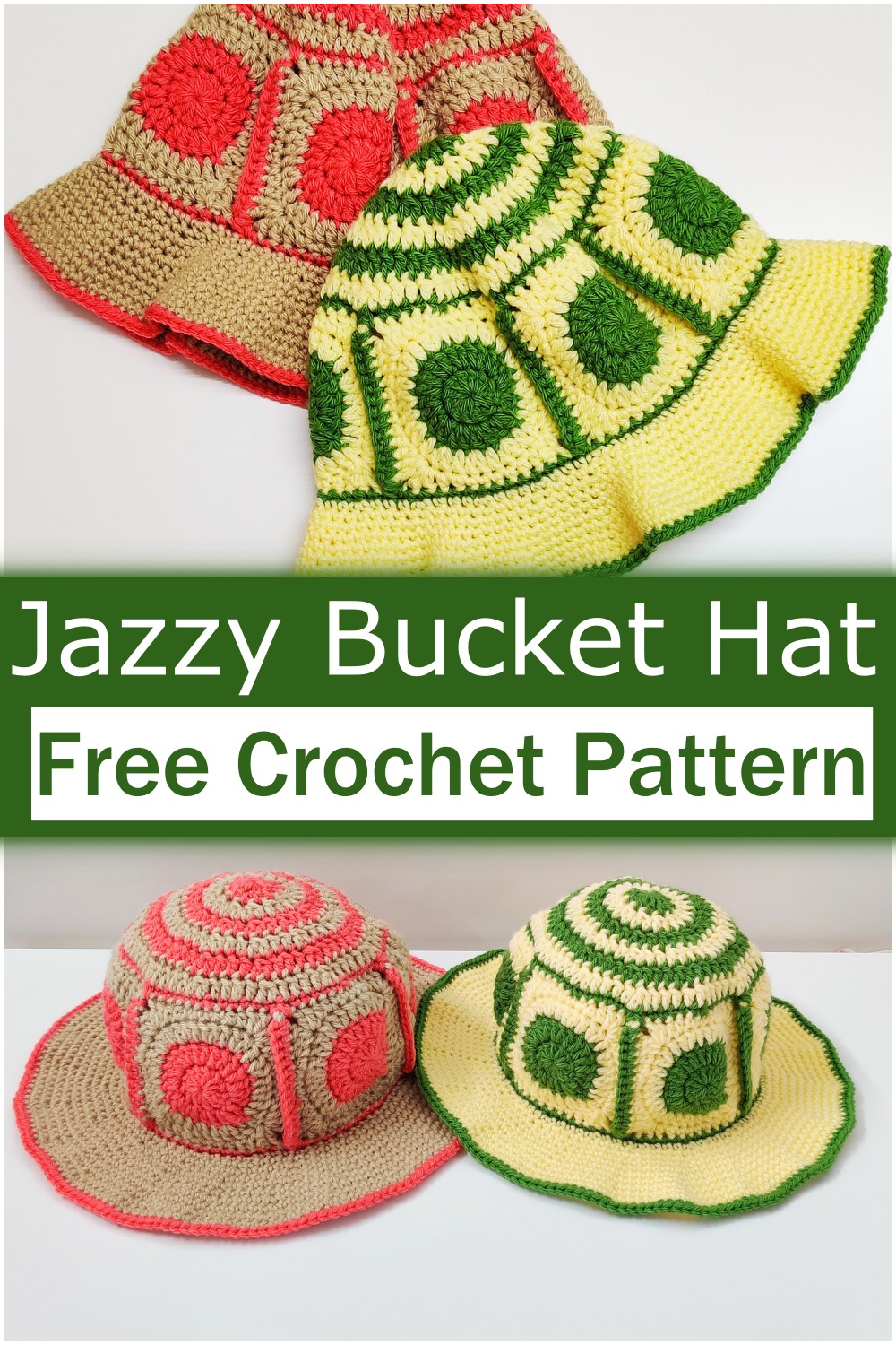 Jazzy Crochet Bucket Hat Free Pattern