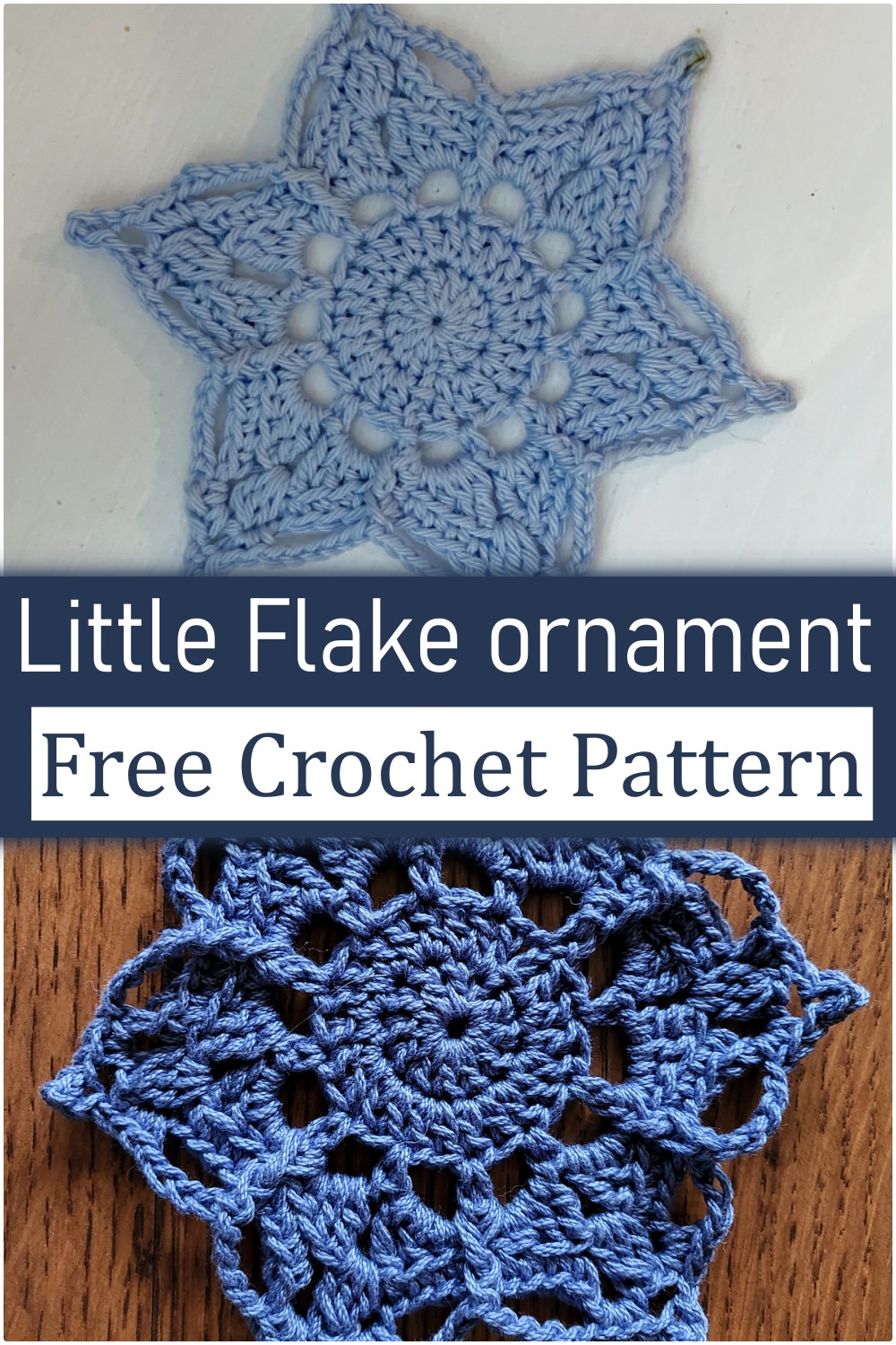 Little Crochet Snowflake Ornament