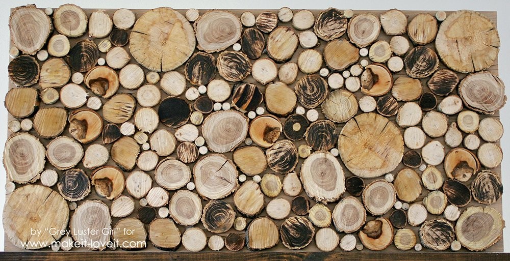 Make Your Own Wood Log Backdrop