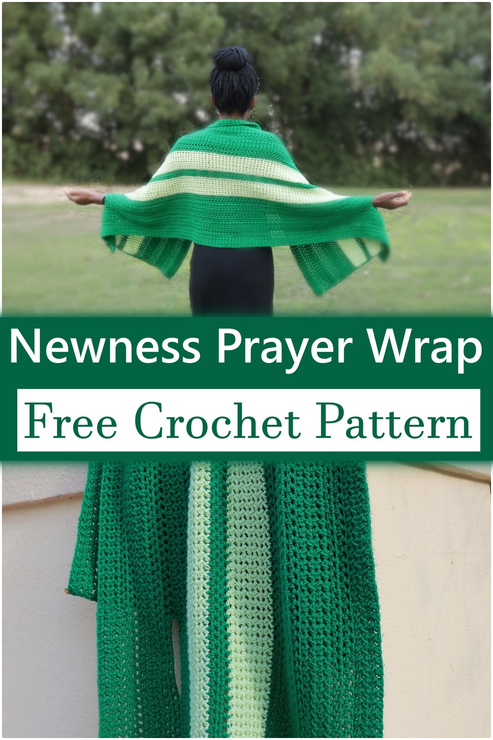 Rectangle Free Crochet Prayer Shawl Pattern