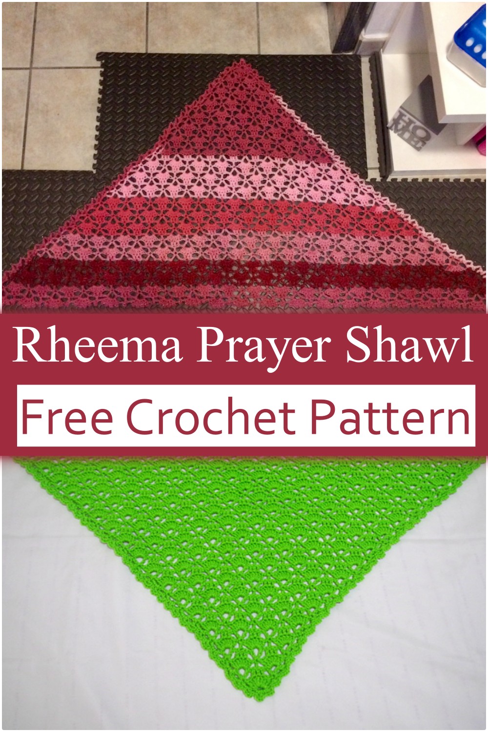 Crochet Triangle Prayer Shawl
