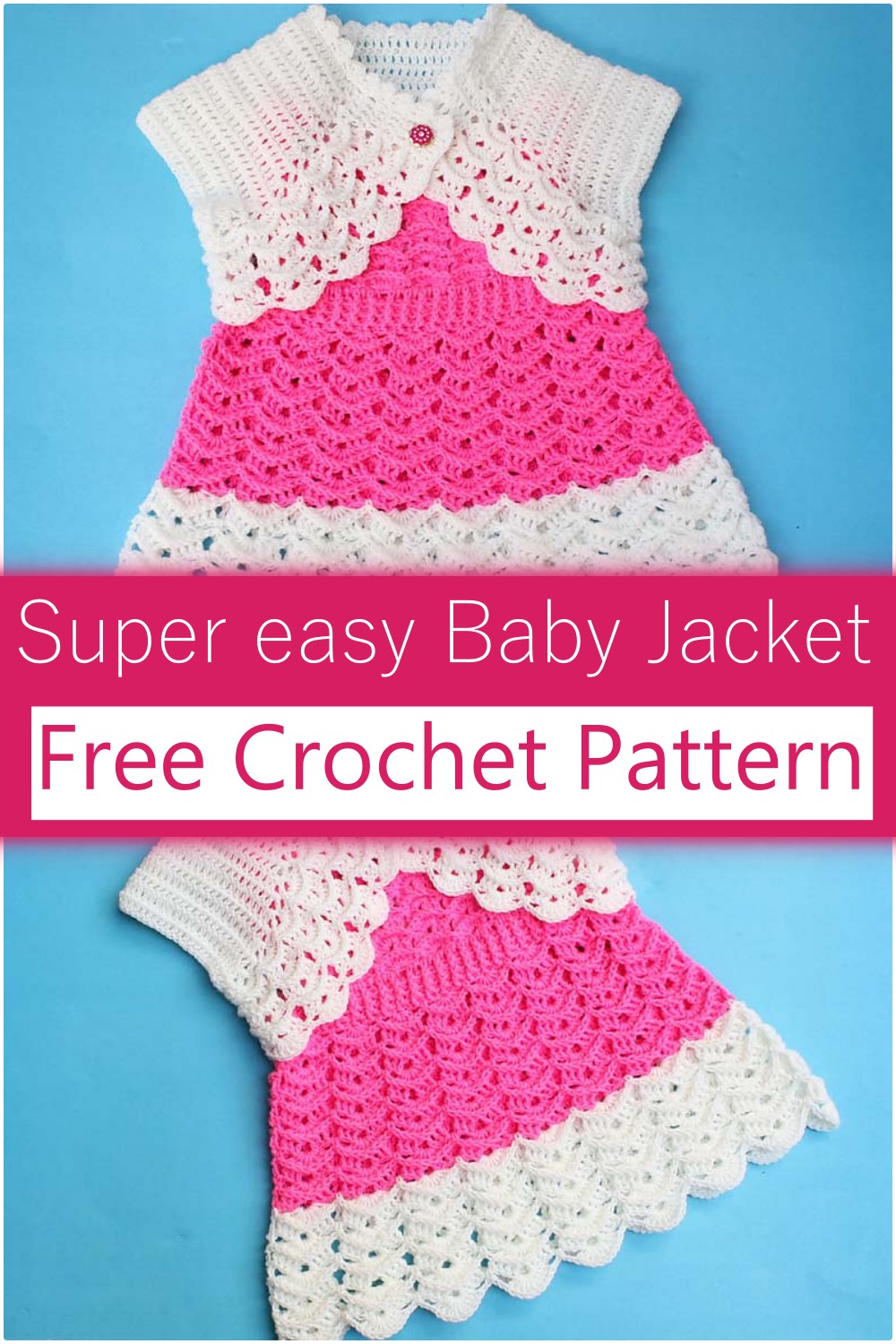 Crochet Baby Jacket With Buttons