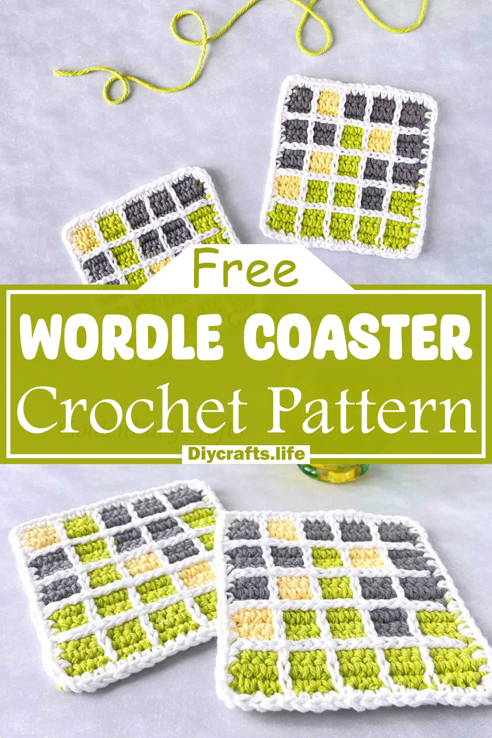 Wordle Coaster To Crochet