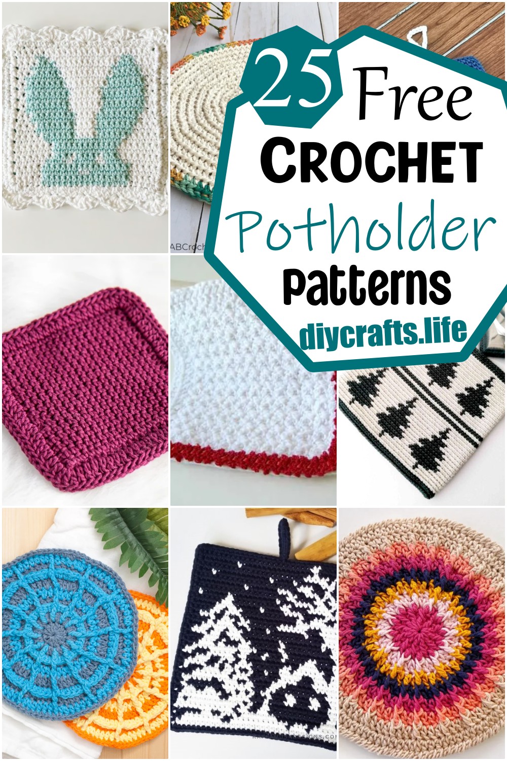 25 Free Crochet Potholder Patterns