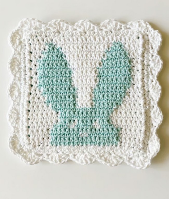 Crochet Bunny Hot Pad Pattern