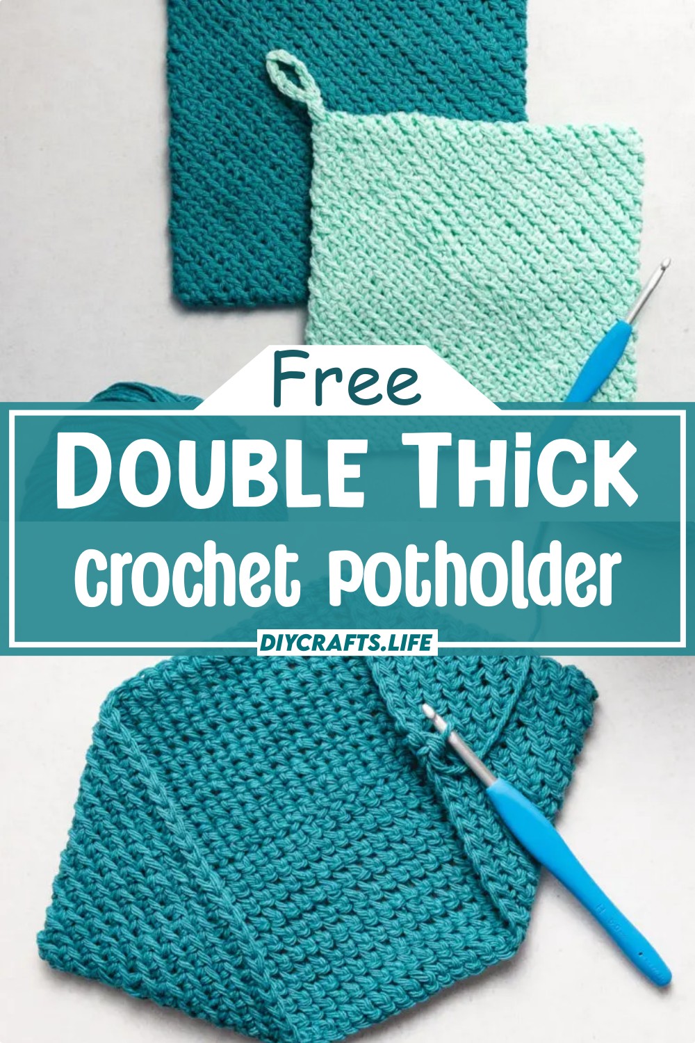  Double Thick Crochet Potholder