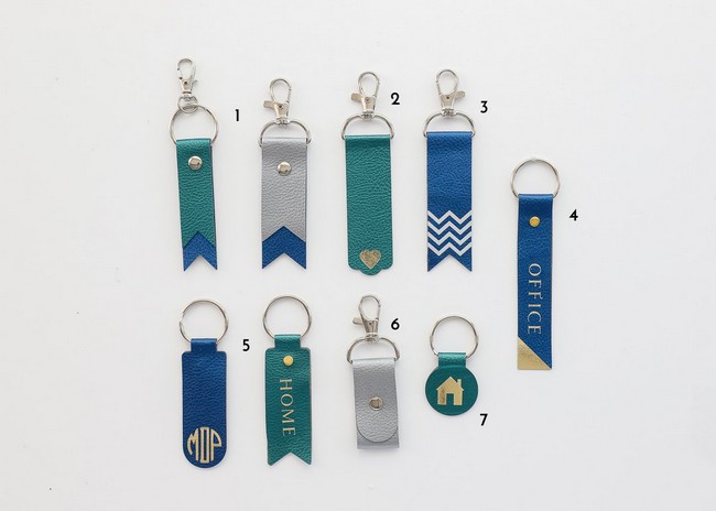 DIY Faux Leather Keychains With A Cricut