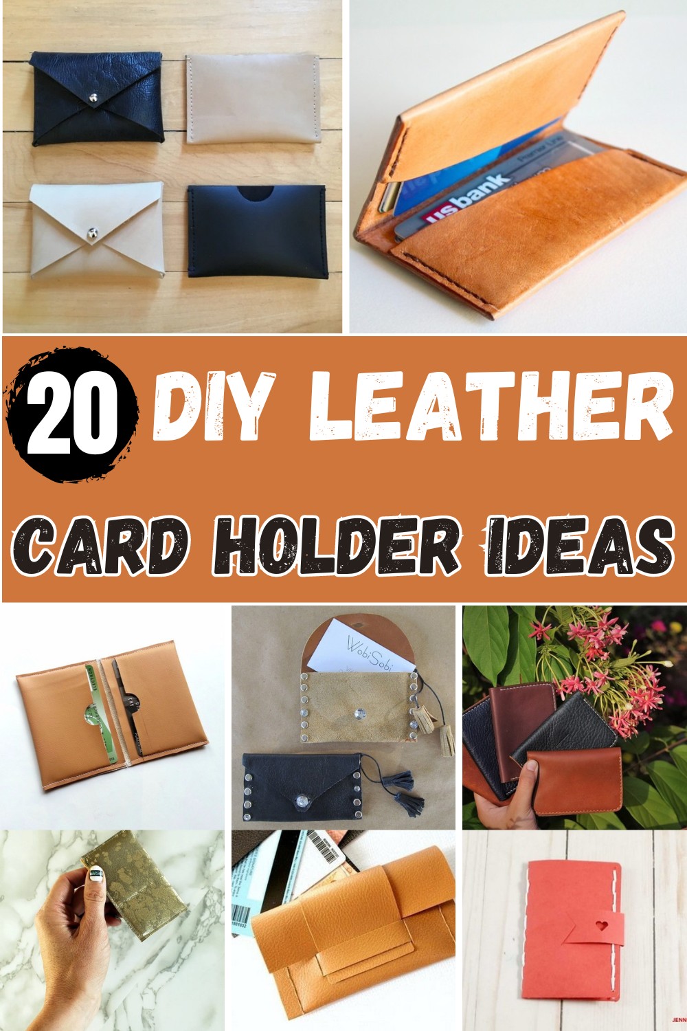 DIY Leather Card Holder Ideas
