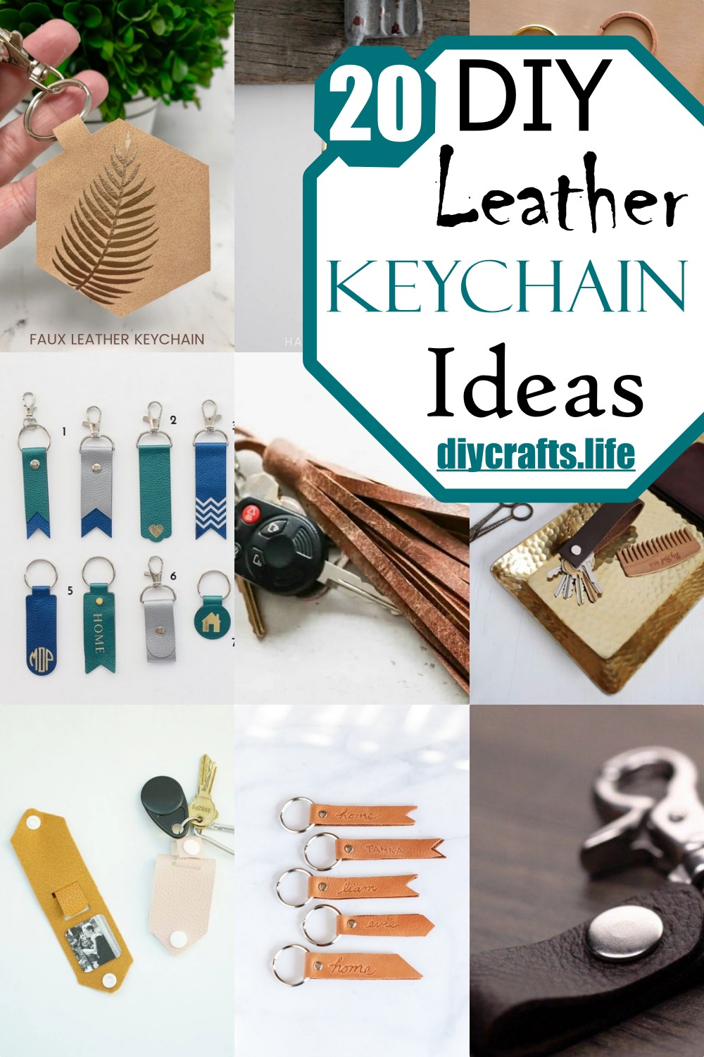 DIY Leather Keychain Ideas 1