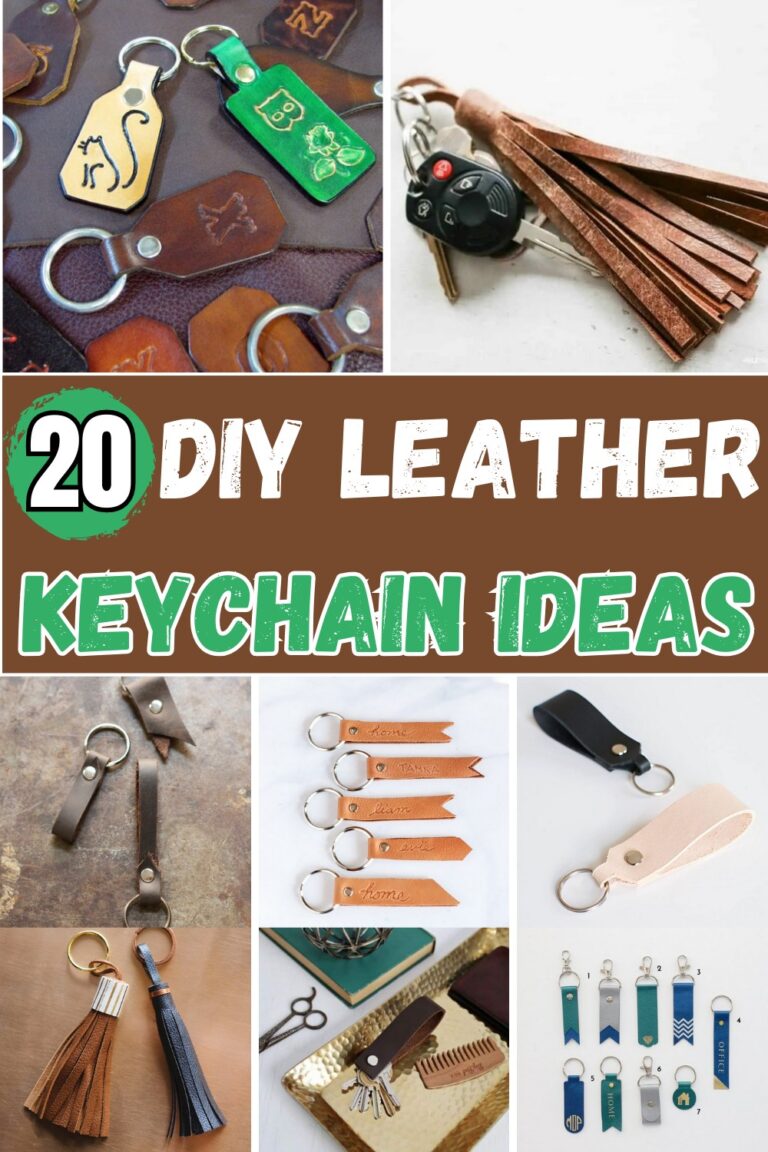 20 Homemade DIY Leather Keychain Ideas - DIY Crafts