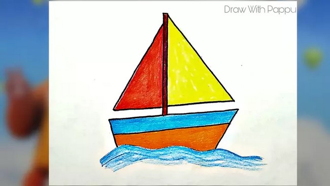 sailboat drawing for kids - Clip Art Library-saigonsouth.com.vn