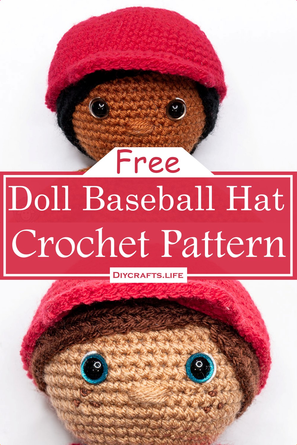 Crochet Doll Baseball Hat