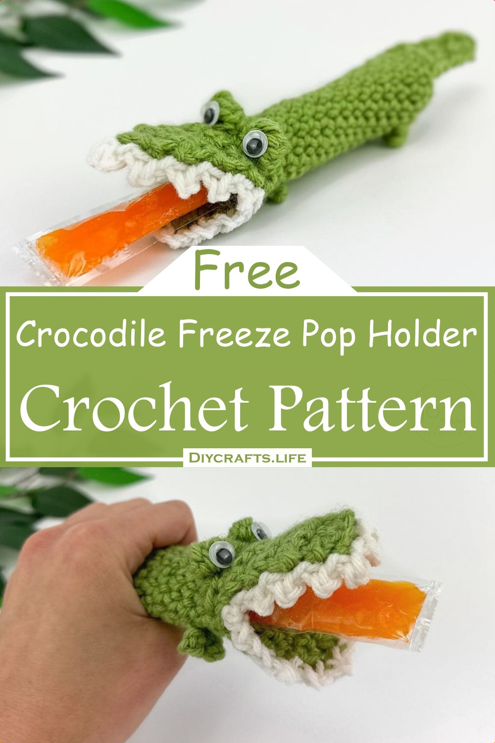 Crocodile Freeze Pop Holder