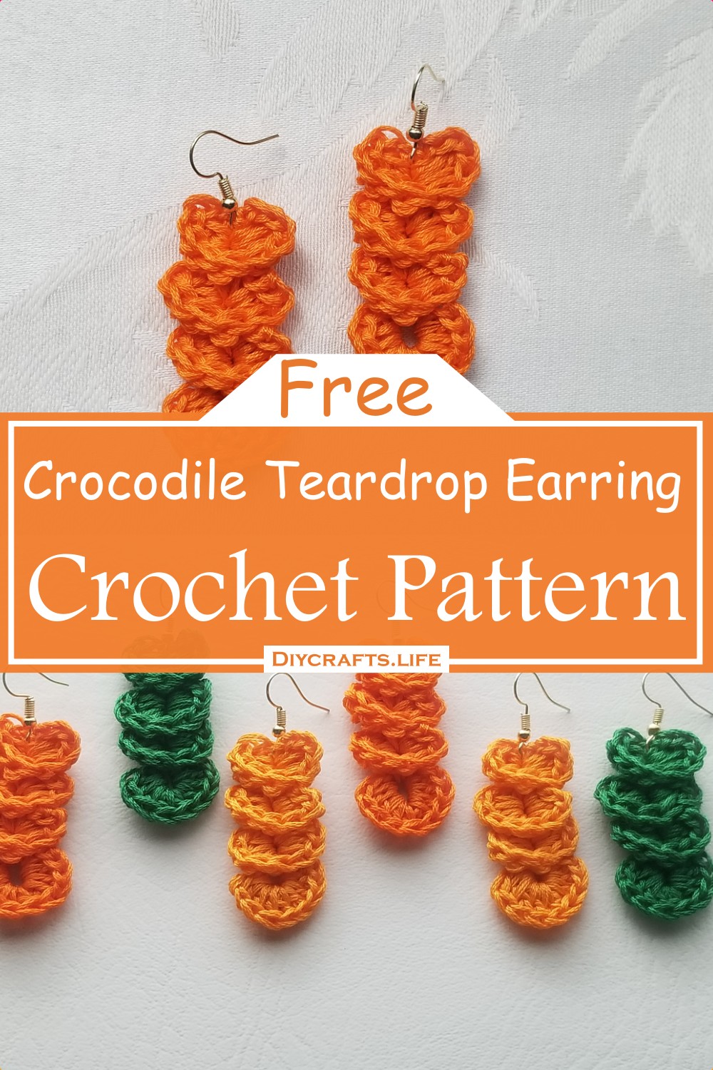 Crocodile Teardrop Earring