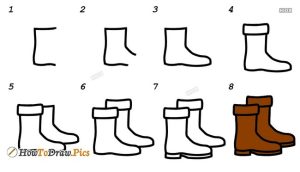 20 Easy Shoe Drawings With Step By Step Guide - DIY Crafts