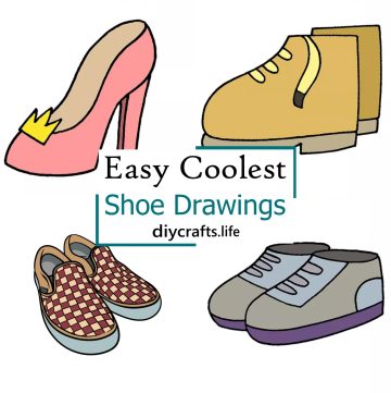 Easy Coolest Shoe Drawings 1