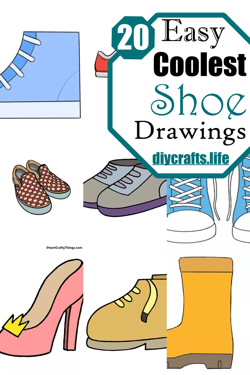 Easy Coolest Shoe Drawings