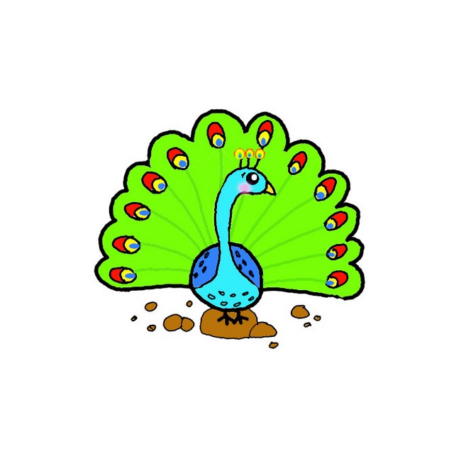 easy peacock sketch ​ - Brainly.in-saigonsouth.com.vn