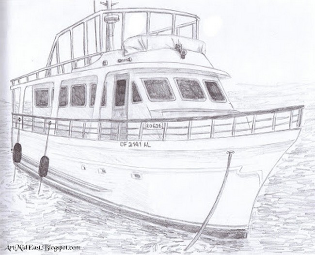 How To Draw A Boat!! A Step By Step Drawing Lesson
