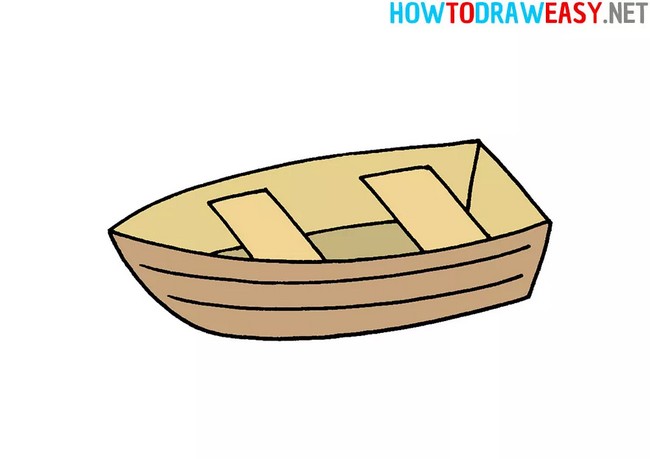 How To Draw A Boat For Kids