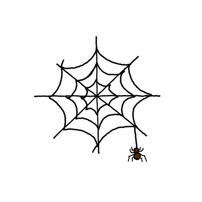 How To Draw A Spider Web