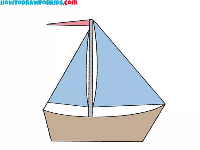How To Draw An Easy Boat