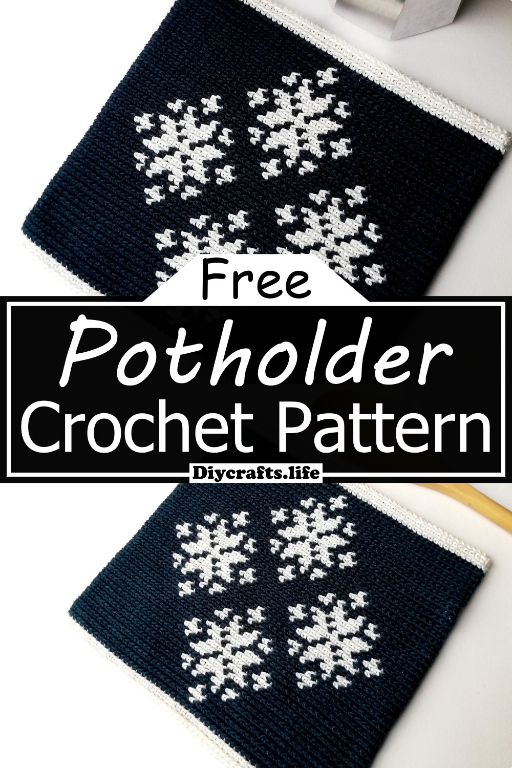 Potholder With Christmas Ornaments