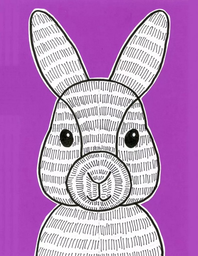 Adorable Bunny Drawing