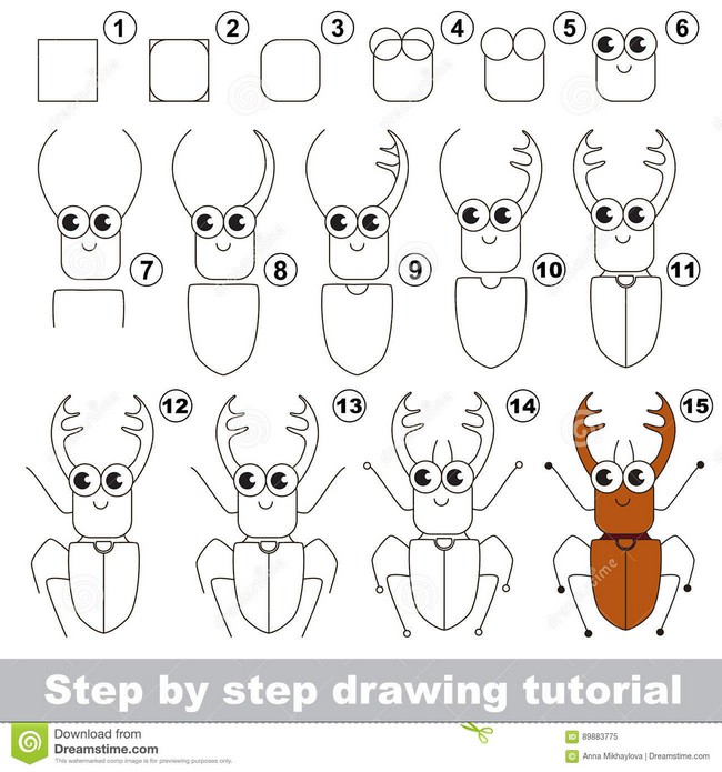 Brown Bug Drawing