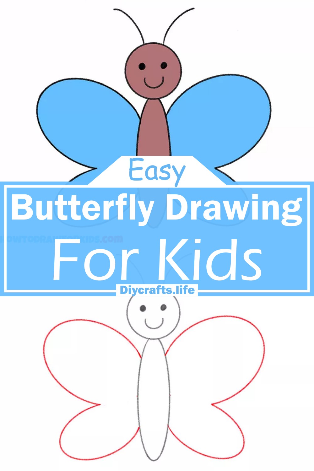 Butterfly Drawing | Easy drawing for kids - YouTube-saigonsouth.com.vn