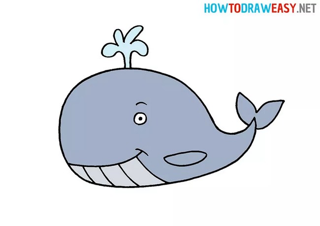 Cool Whale Drawing Tutorial