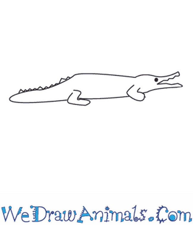 Crocodile Drawing Easy For Toddlers